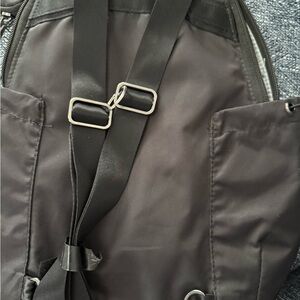 Black Nike back pack purse